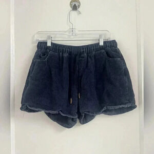 Blue high waisted corduroy short Size M TRENDING
